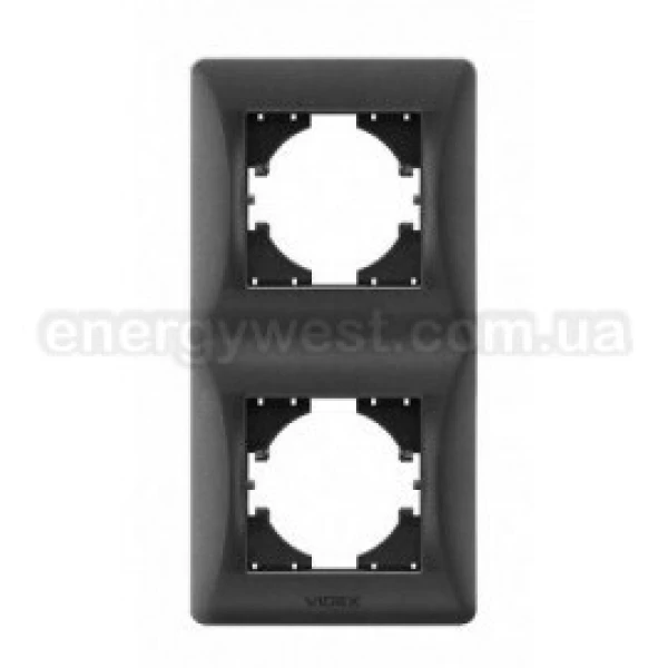 Рамка 2-місна вертикальна VF-BNFR2V Binera Videx - Фото 3