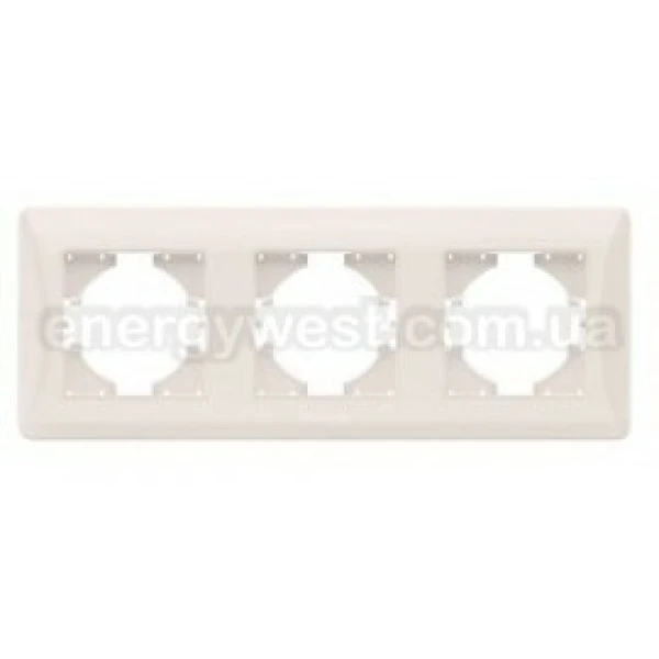 Рамка 3-місна горизонтальна VF-BNFR3H Binera Videx - Фото 3
