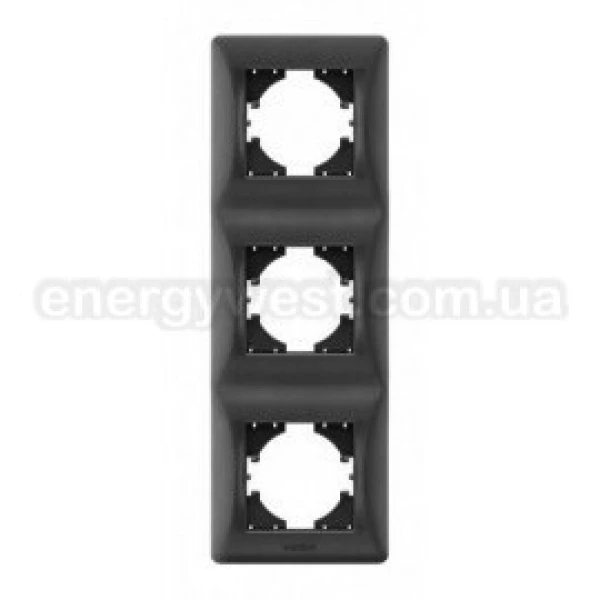 Рамка 3-місна вертикальна VF-BNFR3V Binera Videx - Фото 3