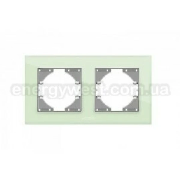 Рамка 2-місна горизонтальна скляна VF-BNFRG2H Binera Videx - Фото 4