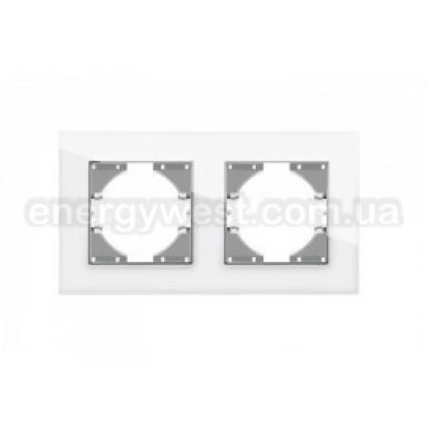 Рамка 2-місна горизонтальна скляна VF-BNFRG2H Binera Videx - Фото 5