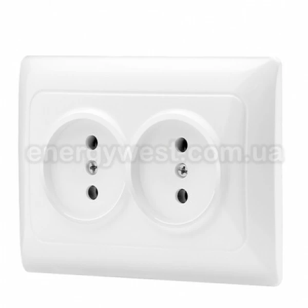 Розетка подвійна VF-BNSK2 Binera Videx - Фото 5