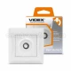 Розетка SAT одинарна супутникова VF-BNSK1SATE Binera Videx