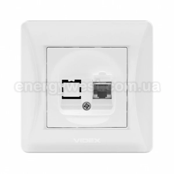 Розетка CAT6 одинарна комп'ютерна VF-BNSK1PC6 Binera Videx - Фото 9