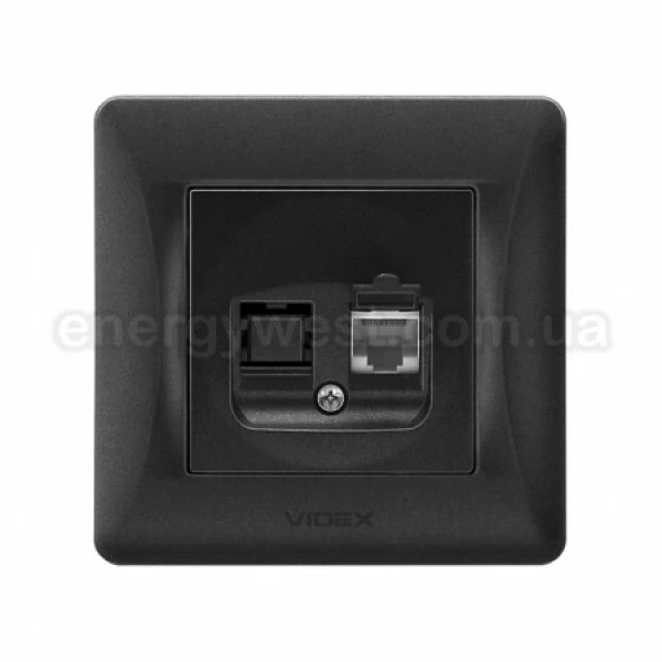 Розетка CAT6 одинарна комп'ютерна VF-BNSK1PC6 Binera Videx - Фото 7