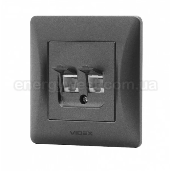 Розетка CAT6 + CAT3 подвійна VF-BNSK2PC6TF3 Binera Videx - Фото 7