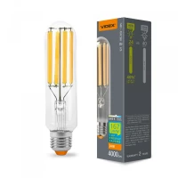 Videx 28449. LED лампа Filament T38F 24W E27 5000K