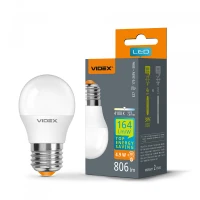 Videx 28408. LED лампа G45h 4.9W E27 4100K