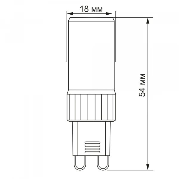 LED лампа G9S 4W G9 4100K 25755 Videx - Фото 3