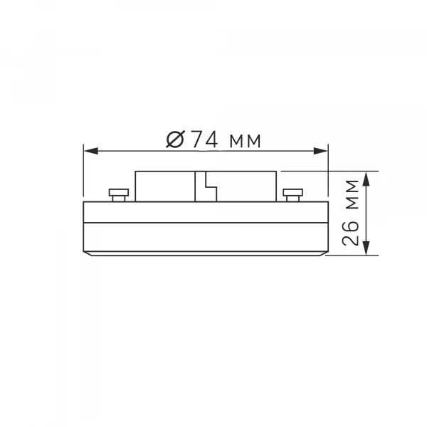 LED лампа GX53 8W 3000K 220V 28165 Videx - Фото 6