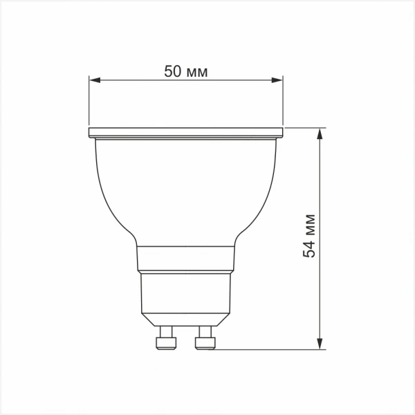 LED лампа MR16еD 6W GU10 4100K димерна 27083 Videx - Фото 3