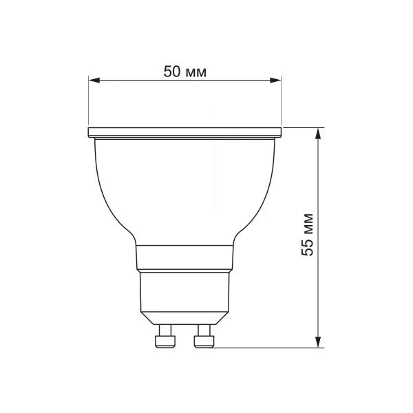 LED лампа MR16eL 7W GU10 4100K 27682 Videx - Фото 3