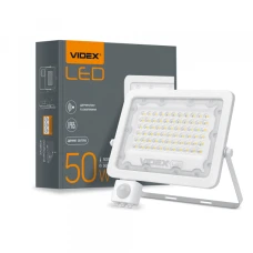 Videx 26266. LED прожектор F2e 50W 5000K з датчиком руху та освітленості