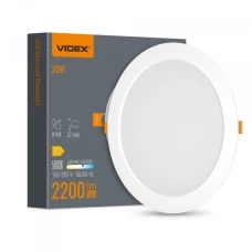 Videx Back 20 Вт 5000K VL-DLBR-205. Врізний світлодіодний світильник