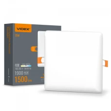 Videx 25142. LED світильник безрамковий квадратний 15W 4100K
