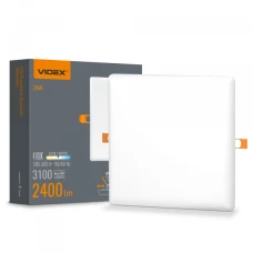 Videx 25143. LED світильник безрамковий квадратний 24W 4100K
