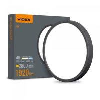 Videx 27800. LED Світильник круглий накладний 24W 5000K Black