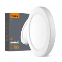 Videx 28757. LED світильник круглий DL6R 12W 3000K-4000K-6500K White