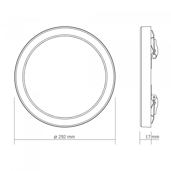 LED світильник круглий DL6R 24W 3000K-4000K-6500K White 28759 Videx - Фото 6