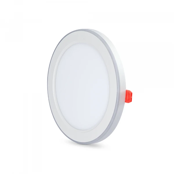 LED світильник вбудований з декоративною підсвіткою DL4R 12W+4W 5000K+2700K 220V 27947 Videx - Фото 2