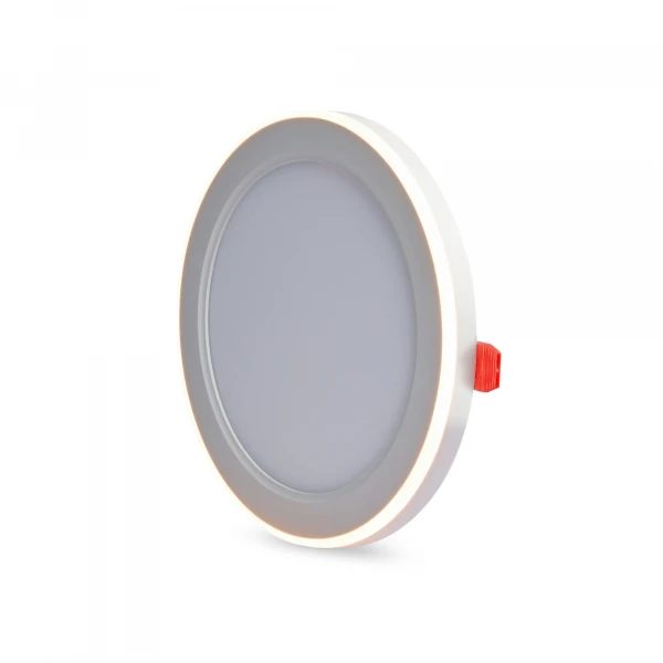 LED світильник вбудований з декоративною підсвіткою DL4R 12W+4W 5000K+2700K 220V 27947 Videx - Фото 4