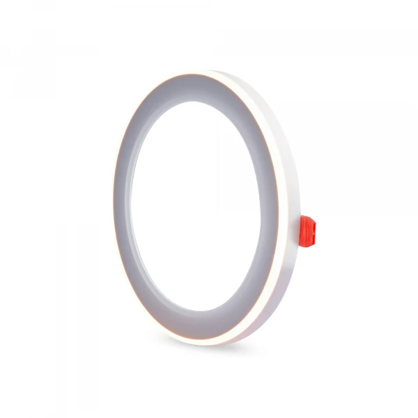 LED світильник вбудований з декоративною підсвіткою DL4R 12W+4W 5000K+2700K 220V 27947 Videx - Фото 5