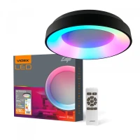 Videx 28124. LED світильник EDGE-RC-72W-BLACK (VLE-ERC-RGB-72B)