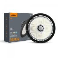 Videx 28447. LED світильник висотний ХайБей 200W 5000K 36000Lm чорний