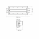 LED світильник висотний лінійний HB022 50W 5000K 220V 28183 Videx