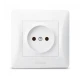 Розетка одинарна біла BINERA 24421 Videx
