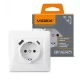 Розетка одинарна із заземленням з USB+USB-C біла BINERA 27862 Videx