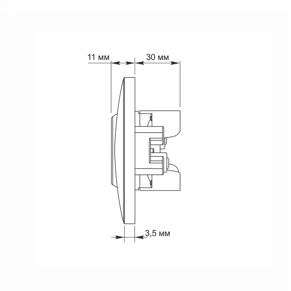 Розетка подвійна срібний шовк BINERA 24901 Videx - Фото 6