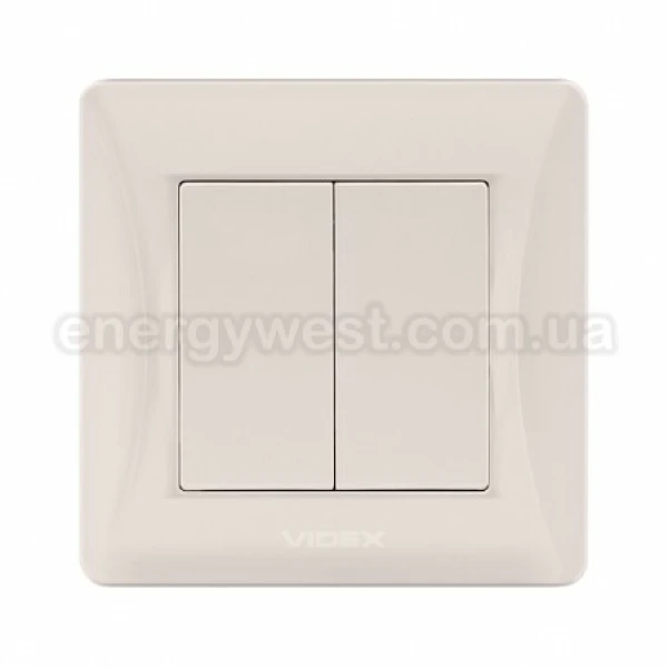 Вимикач двоклавішний VF-BNSW2 Binera Videx - Фото 8