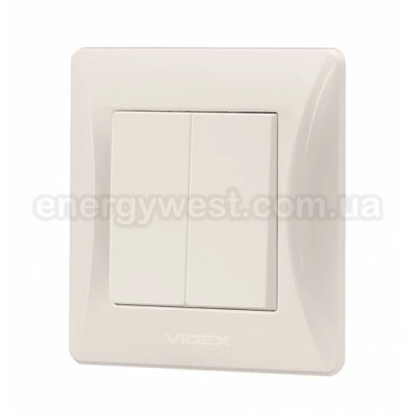 Вимикач двоклавішний VF-BNSW2 Binera Videx - Фото 9
