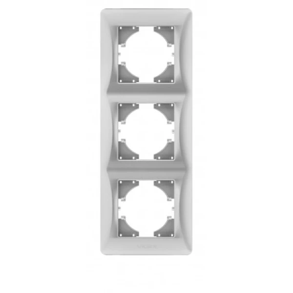 Рамка 3-місна вертикальна VF-BNFR3V Binera Videx - Фото 2