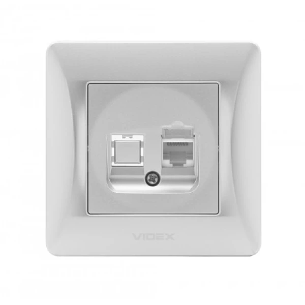 Розетка CAT6 одинарна комп'ютерна VF-BNSK1PC6 Binera Videx - Фото 5