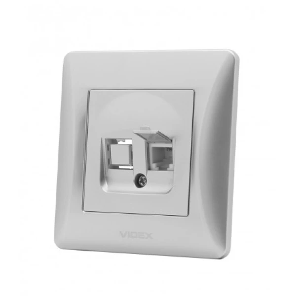 Розетка CAT3 одинарна телефонна VF-BNSK1TF3 Binera Videx - Фото 2