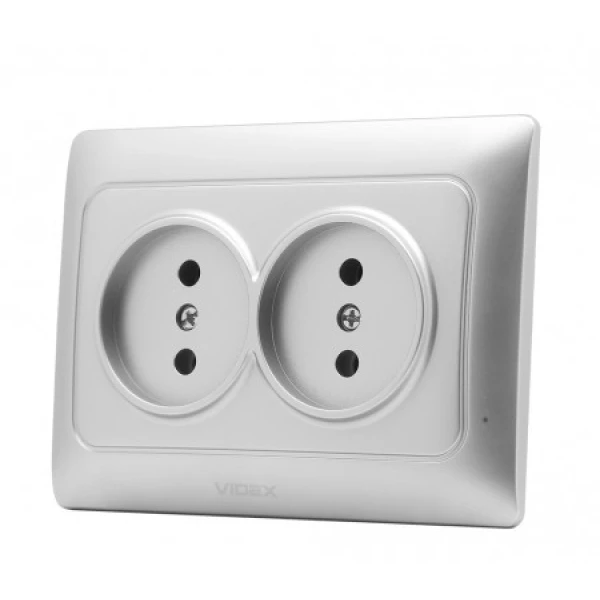 Розетка подвійна VF-BNSK2 Binera Videx - Фото 7