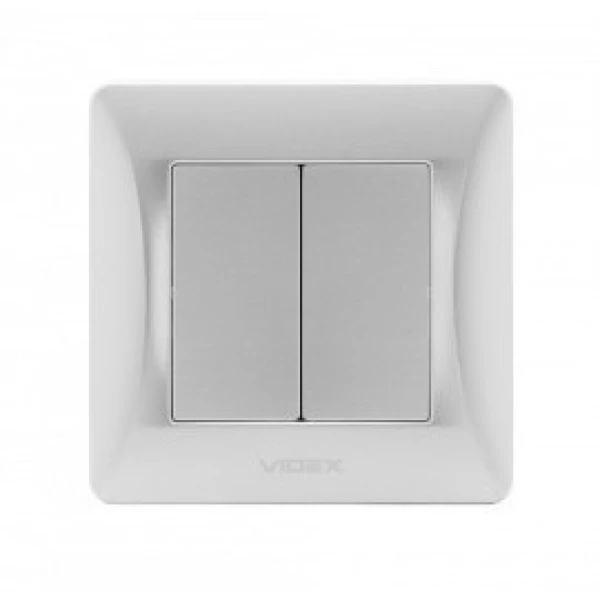 Вимикач двоклавішний VF-BNSW2 Binera Videx - Фото 11