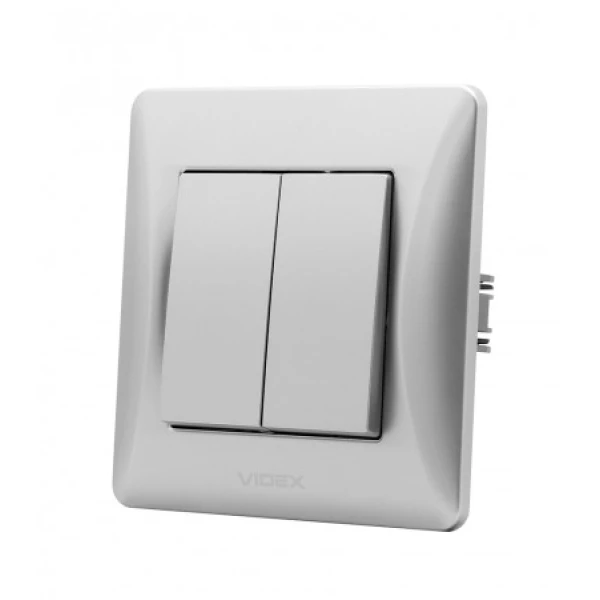 Вимикач двоклавішний VF-BNSW2 Binera Videx - Фото 12