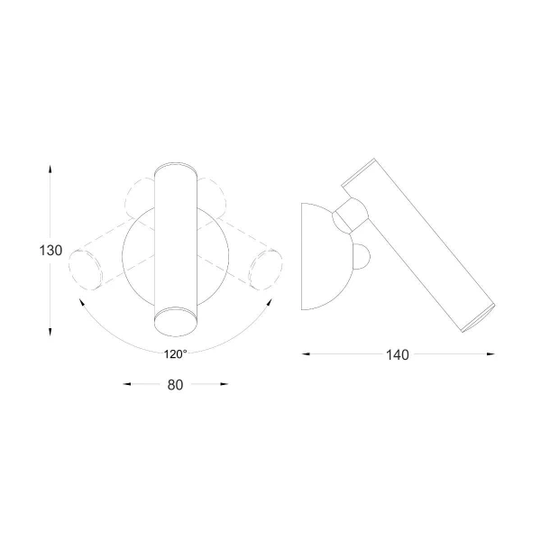 Бра LOYA WALL W0461-01A-S8S8 Zuma Line - Фото 2