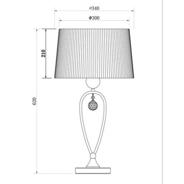 Настільна лампа BELLO RLT93224-1A Zuma Line - Фото 2