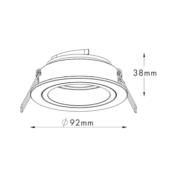 Світильник точковий врізний CHUCK DL ROUND 92700 Zuma Line - Фото 2