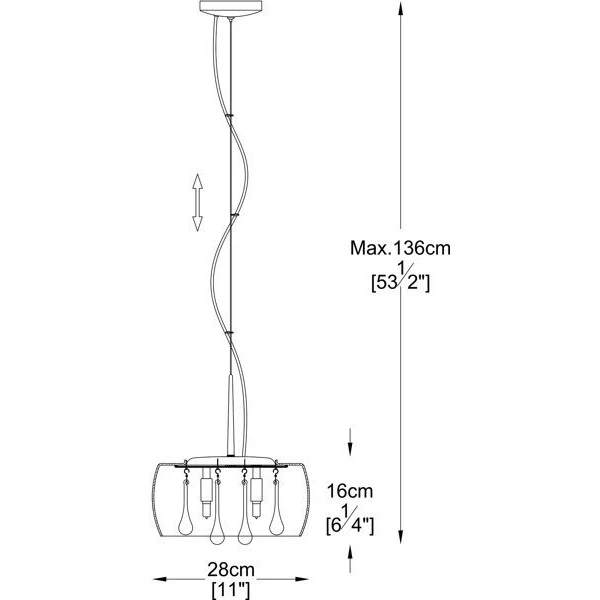Люстра кришталева CRYSTAL P0076-03E Zuma Line - Фото 2