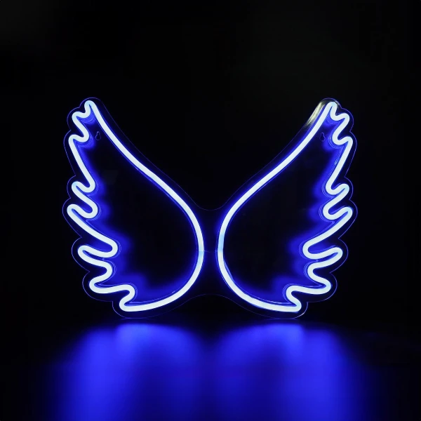 Декоративне бра Zuma Line NEON WINGS синій FM-WN95 - Фото 1