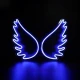 Декоративне бра Zuma Line NEON WINGS синій FM-WN95