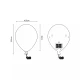 Декоративне бра Zuma Line BALLOON 2,25Вт 6000К синій 84454-BE