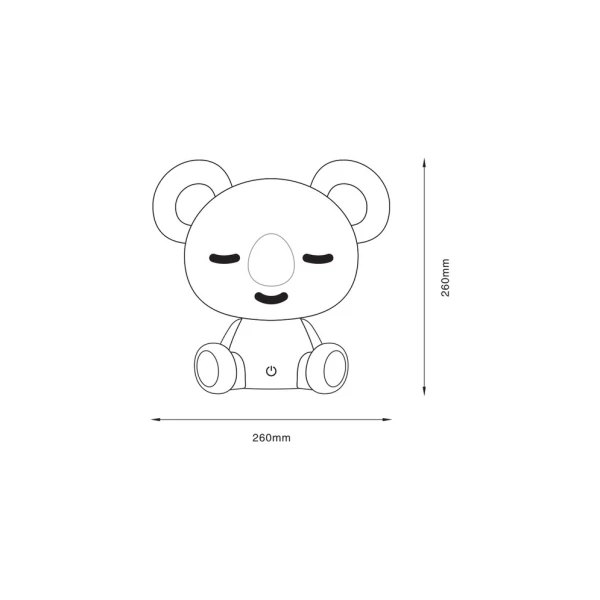 Дитячий світильник Zuma Line KOALA 3Вт 4000К сірий KDR-611-GR - Фото 10