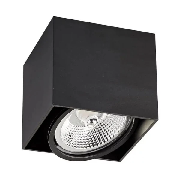 Накладний точковий світильник ZUMA LINE BOX GU10 чорний ACGU10-115-N - Фото 1