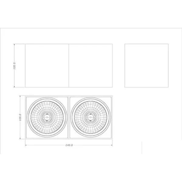 Накладний точковий світильник ZUMA LINE BOX G9 чорний 90433-G9 - Фото 2